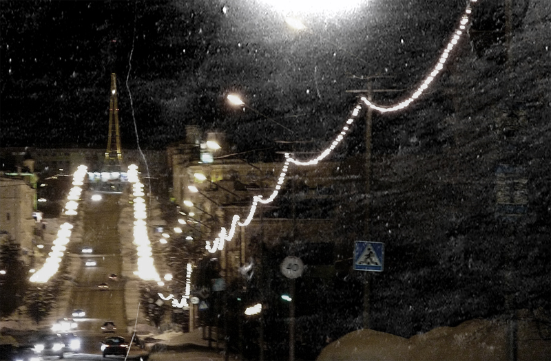 night/snow