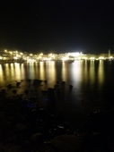 at night